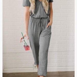 Pretty Garden grey jumpsuit medium